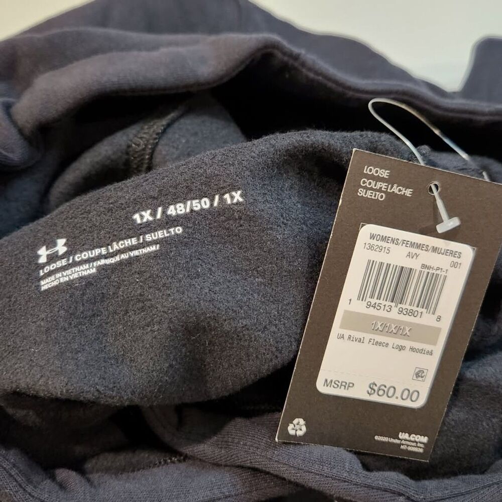 Under Armour Hoodie Womens 1X Black - Picture 8 of 9
